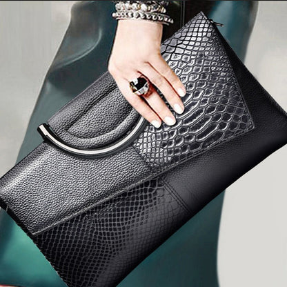 Evening Clutch bag women large capacity banquet handbag crocodile pattern women's fashion temperament crossbody bag