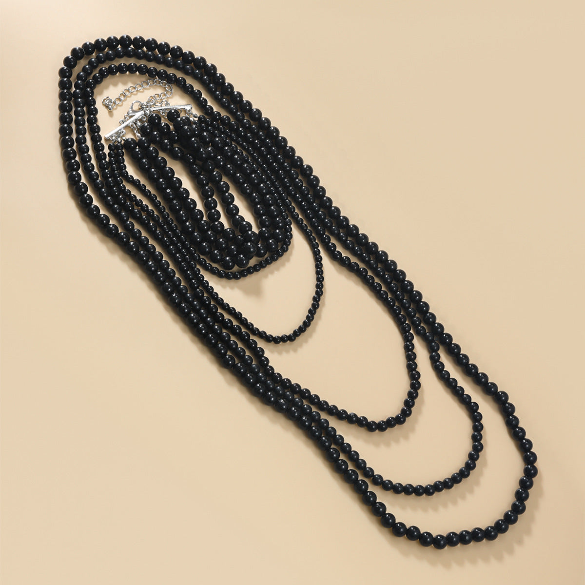 Multi-layer Long Pearl Necklace Set for Women