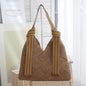 Women’s Lightweight Woven Bag – Delicate Summer Straw Shoulder Purse, Handmade Textured Tote
