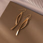 Gold Earrings for Women Hypoallergenic Leverback Drop Dangle Earrings Trendy 14K Gold Plated Twisted Spiral Teardrop Rhombus Heart Dangle Earring for Women Dainty Fashion Jewelry Gifts