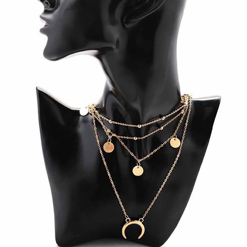 Boho Multi Layer Necklaces Pendants for Women