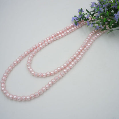 Double layer Pink Pearl Necklace