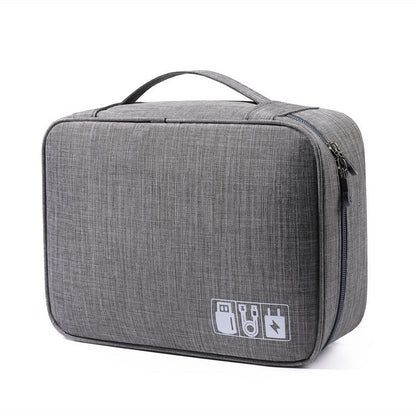 Data cable storage bag, large-capacity grid charger storage bag, mobile hard disk, earphone bag, travel portable waterproof digital bag.