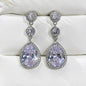Statement Teardrop Zircon Earrings