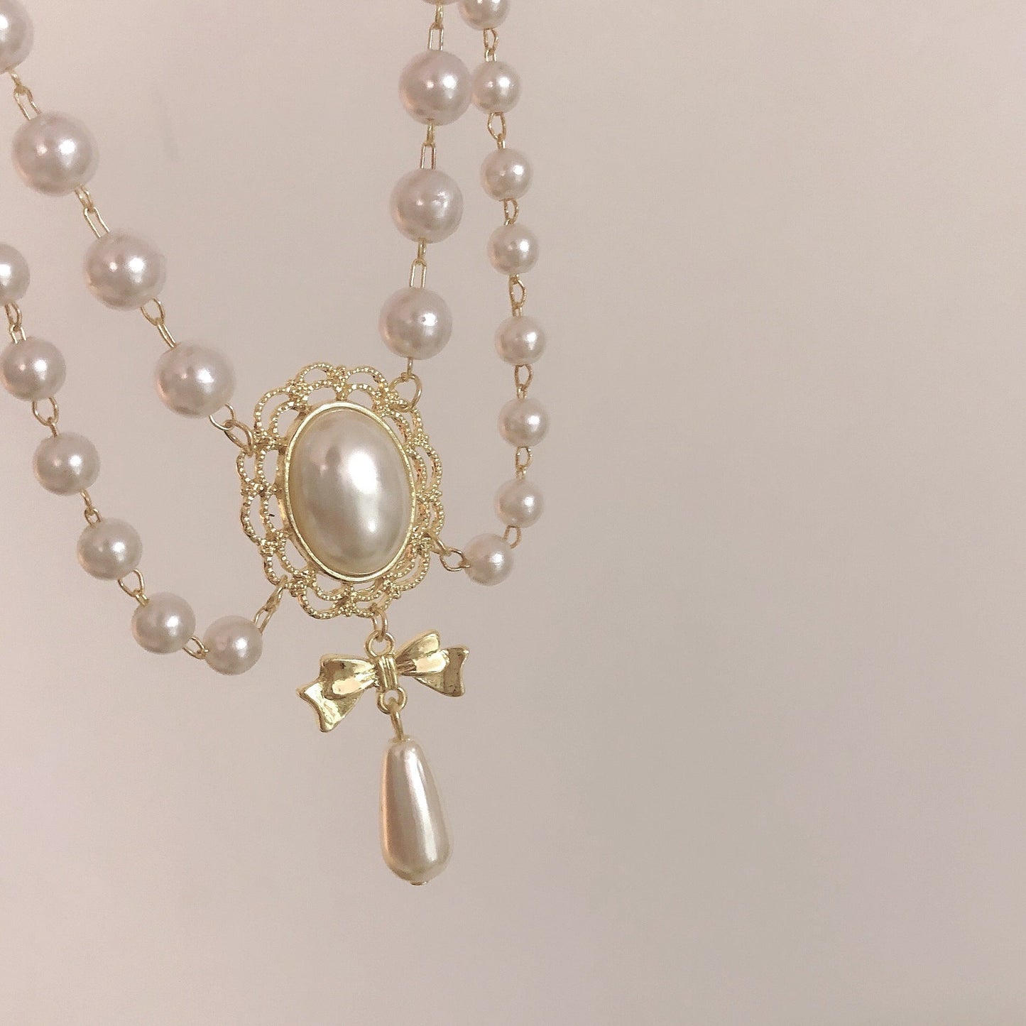 Multi Layer Pearls Necklace Women Choker Necklace