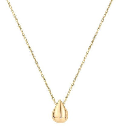 14K Gold Plated Dainty Pear Pendant Necklace for Women - Delicate Teardrop Necklaces