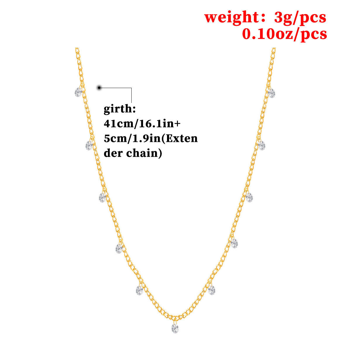 CZ Pendant Necklace