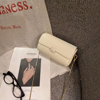 Small crossbody fashion chain bag, women's bag soft leather pillow bag, shoulder crossbody bag