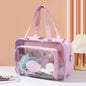 Large Capacity Transparent Wash Bag, Swimming Fitness Bath Bag, Cosmetics Storage Bag, Wet and Dry Separation Hand Shoulder Travel Bag for College Dorm Camp GymTransparent Cosmetic Bag,