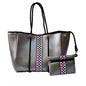 Neoprene Perforated Tote Set – Mother-Child Beach Bag, Water-Resistant Gym & Swim Duffle