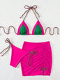 3 Piece Bikini Swimsuit Women's Split Swimsuit Bikini