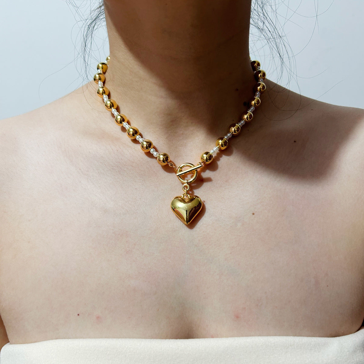 Punk CCB Bead Charm Necklaces