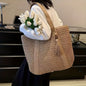 Elegant Straw Shoulder Bag – Women’s Premium Large Beach Tote, Commuter Woven Purse