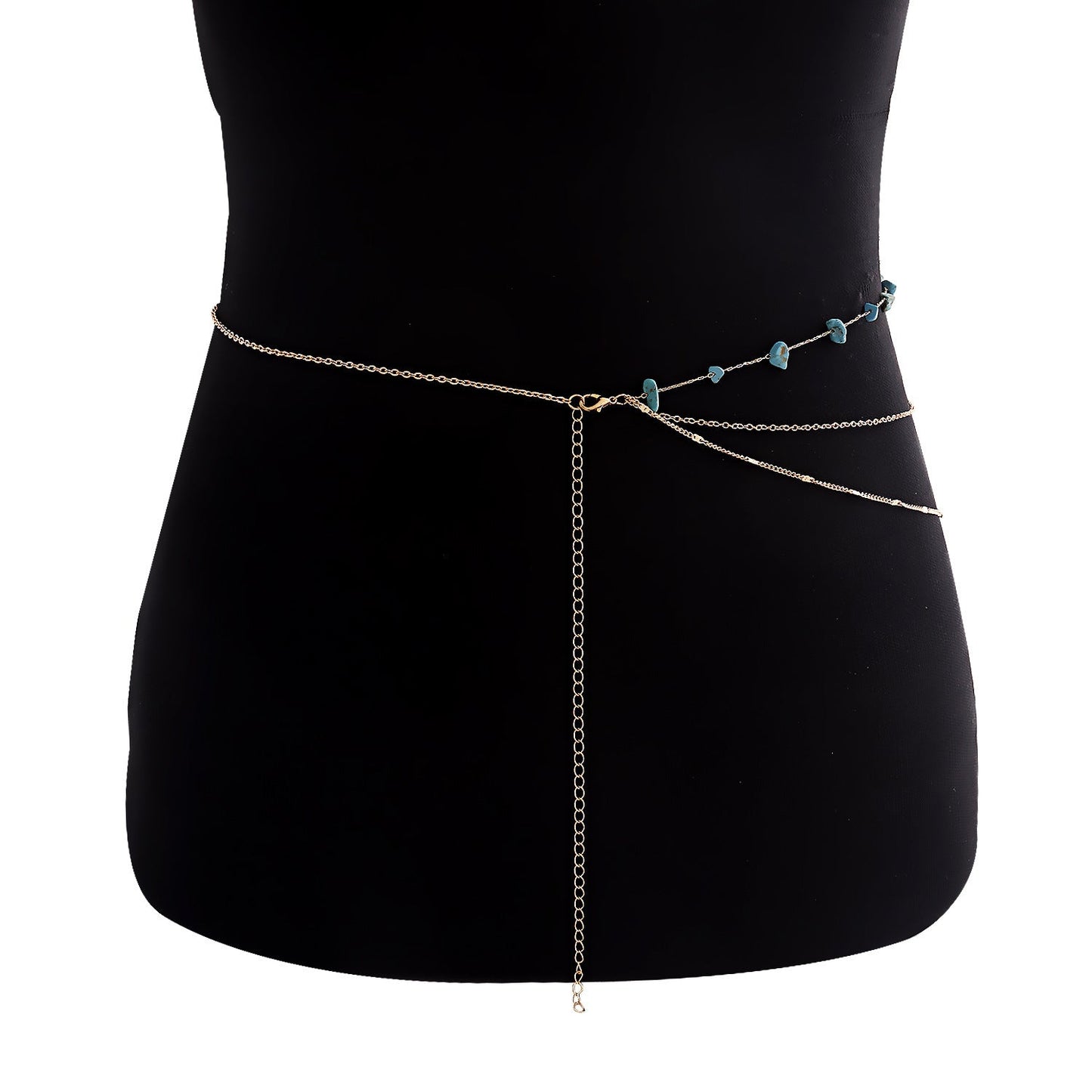 Waist Beads Belly Body Chain Double Layer Rhinestone Chain Jewelry
