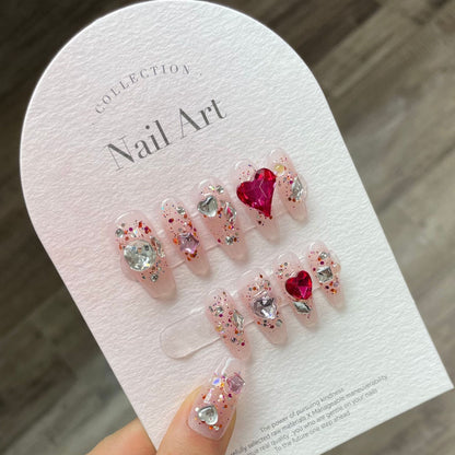 0938- Handmade press on nails fake nails removable