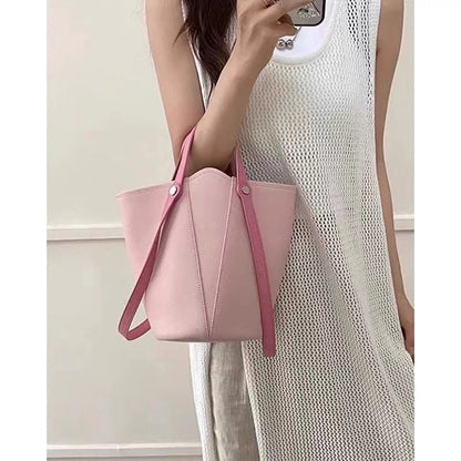Fashion shoulder bucket bag, women pink small tote bag, women shoulder hobo tote purse
