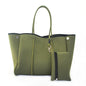 Neoprene Perforated Beach Bucket Bag – Two-in-One Mother-Child Tote, Large Swimming Sand-Proof Purse