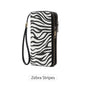 RFID anti-theft brush, women's long wallet, retro cow pattern organ card bag, large capacity clutch bag.
