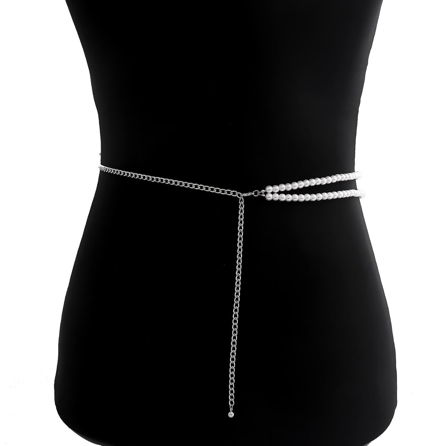 Pearl Beads Waist Chain Layered Belly Chains Rave Body Jewelry