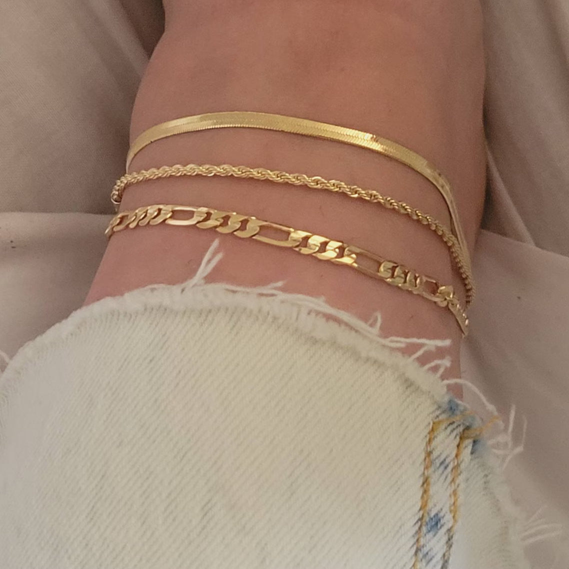 Cuban Snake Charm Foot Chain Anklets Jewelry