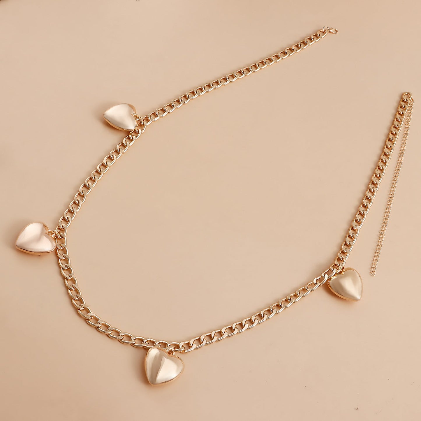 Simple Big Heart Tassels Waist Chain