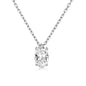 Single Zircon Pendant Necklace