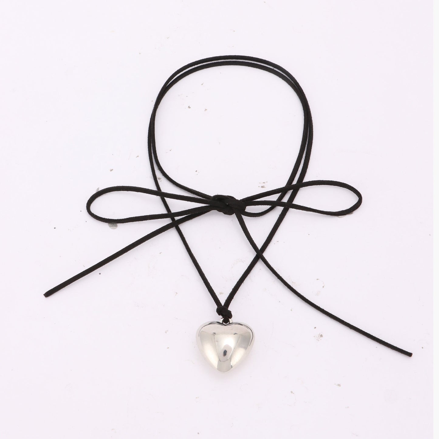 Chunky Puffy Heart Choker Necklace