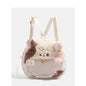 Cute cat pattern backpack, toddler purse, small backpack purse for students, mini backpack, versatile plush backpack