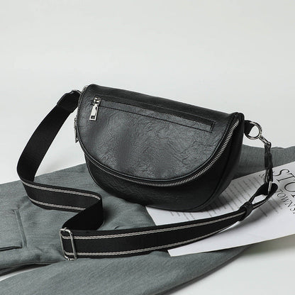 Elegant Small Crossbody Bag – Stylish Saddle Purse with Multiple Pockets, Perfect for Women's Everyday Use