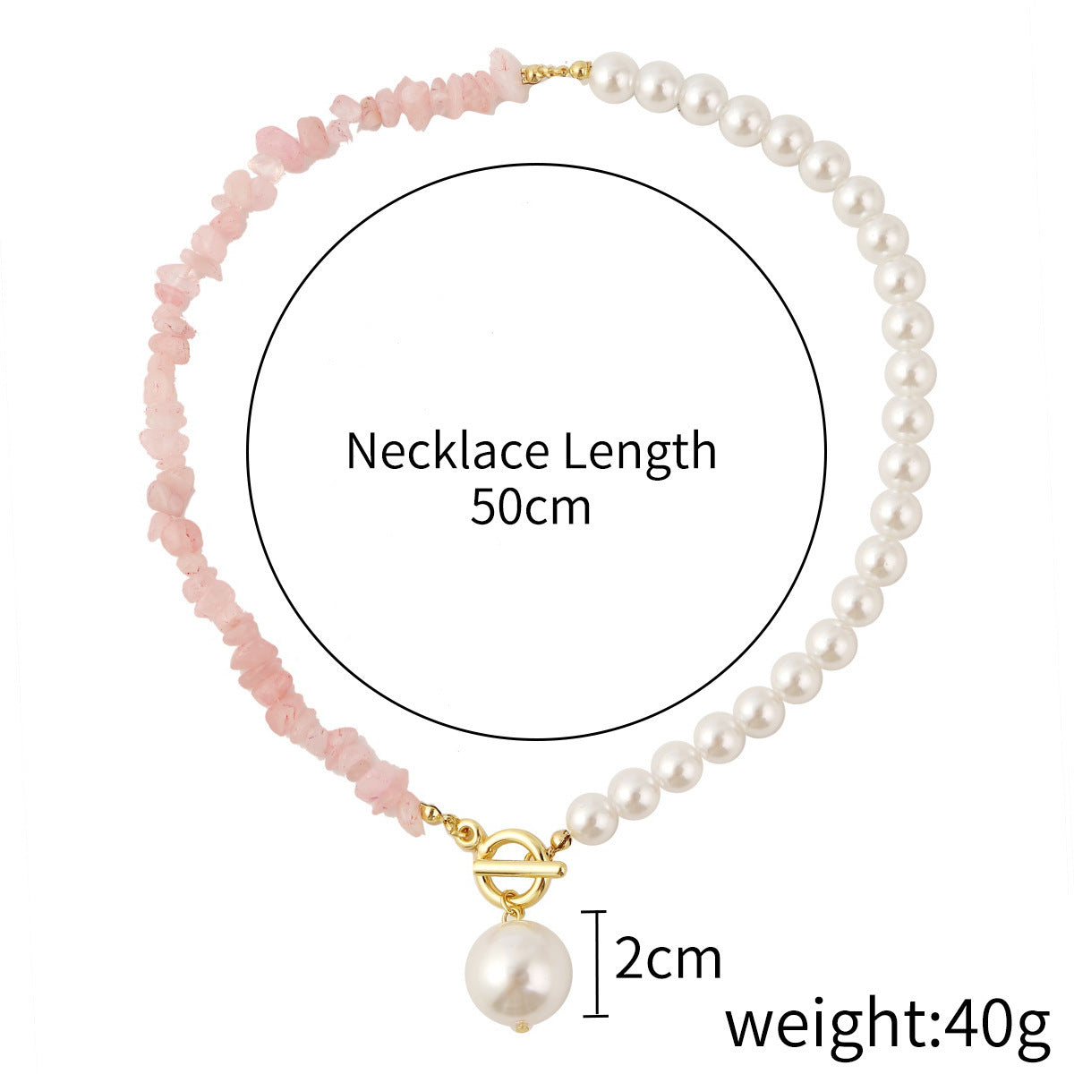 Natural Stone Bead Necklace