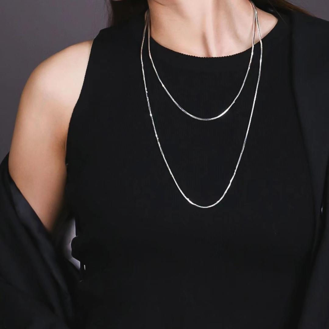 Multi layered Long Chain Sweater Necklace