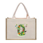 Cotton and linen canvas tote bag, printed letter tote bag, portable light handbag, gift shopping bag