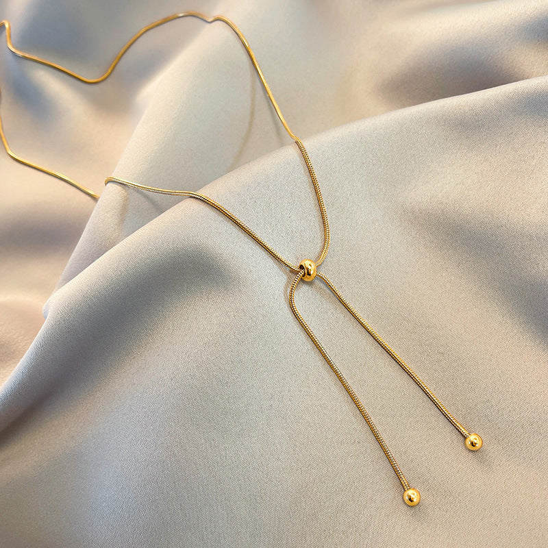 Pull-out Long Chain Necklace for Women