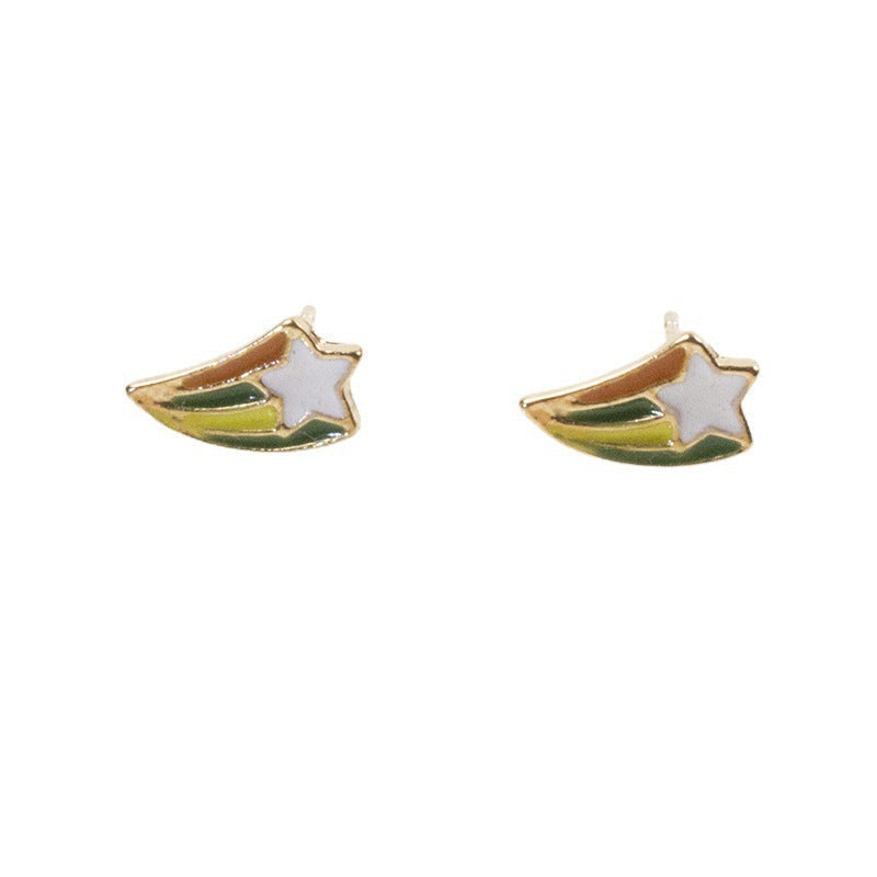 Star shooting Stud Earring