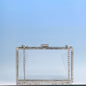 Acrylic Women's Bags, Small Square Bags, Transparent Box Bags, Dinner Bags.