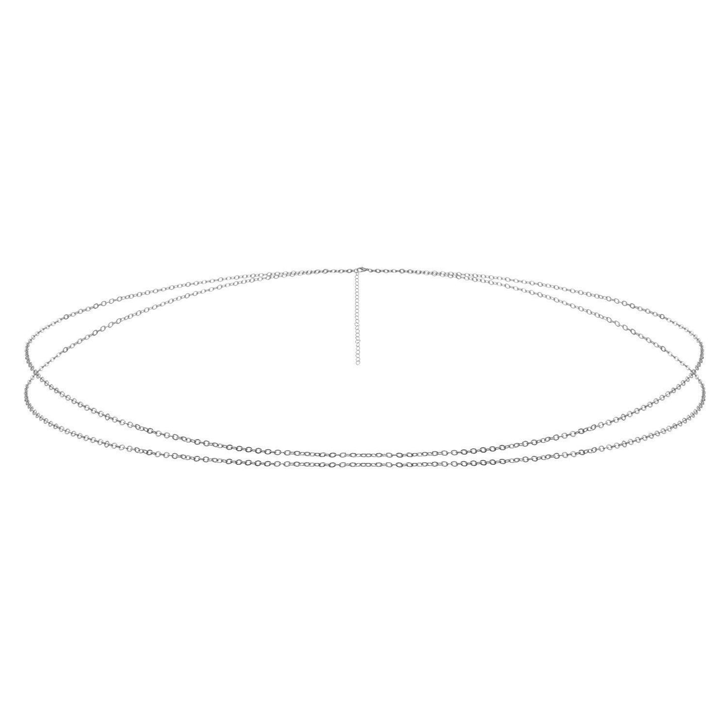 Double Layer Asymmetric Waist Chain Beach Bikini Body Jewelry