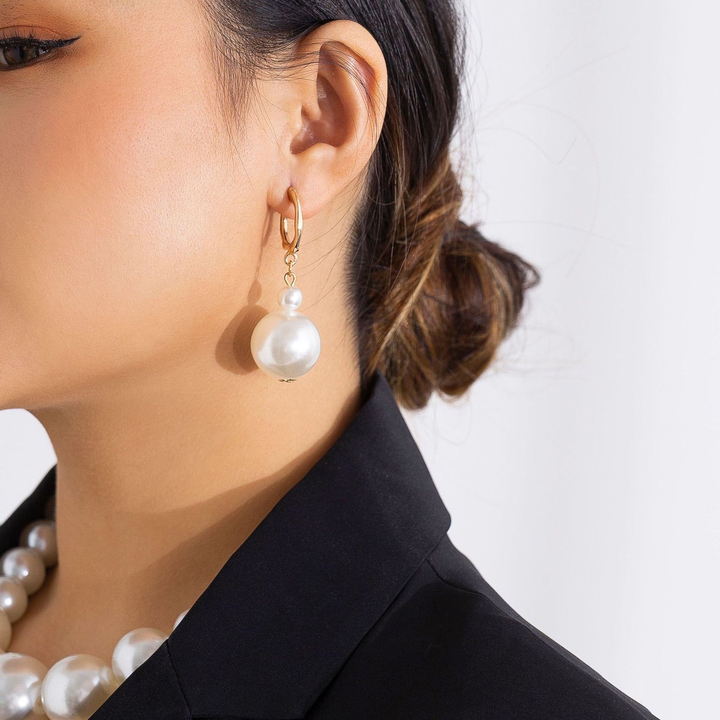 Retro Chocker Pearl Beads Necklace Jewelry