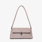 Small shoulder purse, pink baguette armpit bag, versatile diamond tote bag, simple shoulder bag