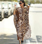 Black & Brown Striped Beach Robe ¨C Sexy Single-Breasted Bikini Cover-Up, Vacation Kimono