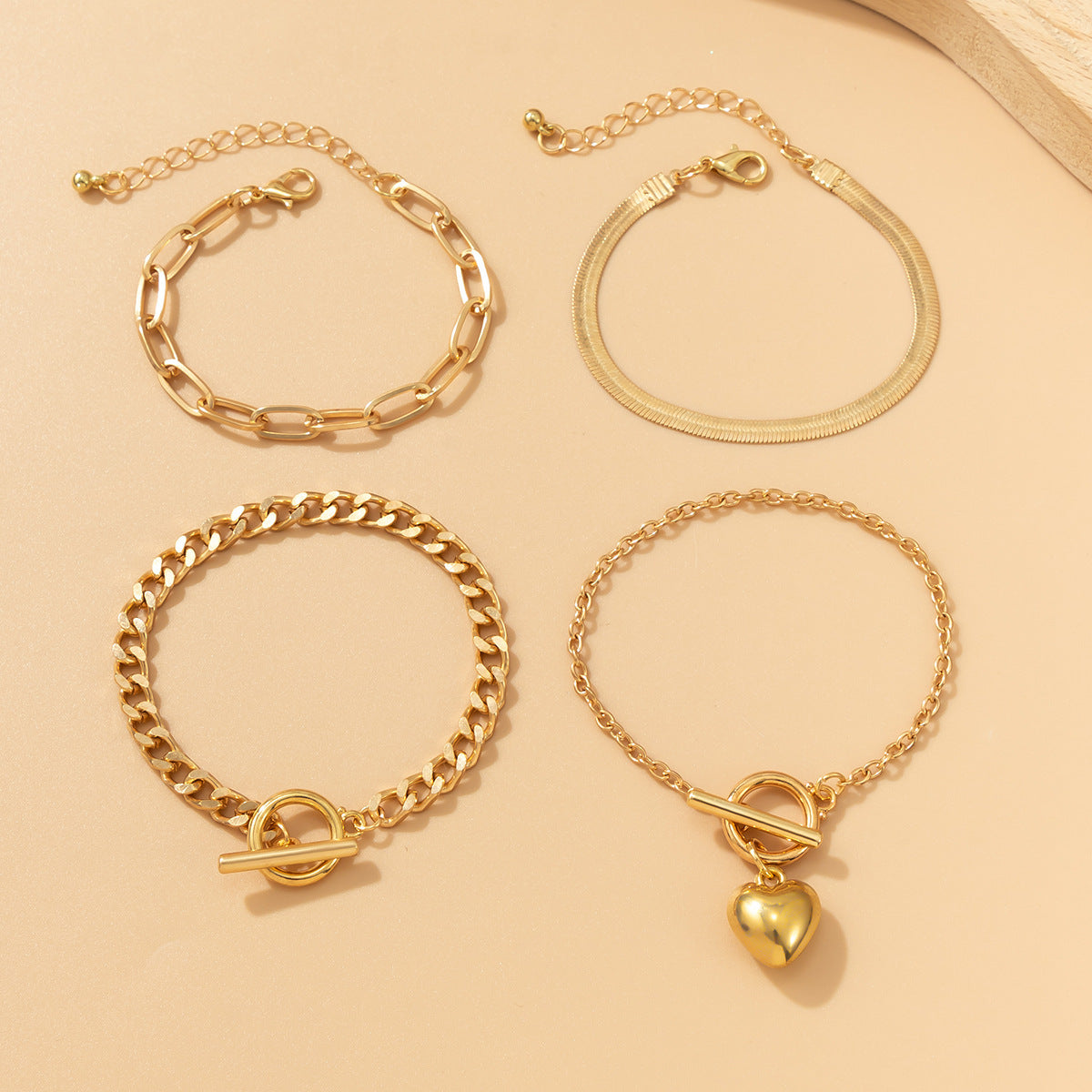 Snake Bone Chain Fashion Bracelet Set