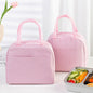 Letter pattern printed thermal insulation bag, lunch box bag, tote aluminum foil ice bag, lunch storage picnic bag, fresh-keeping bag