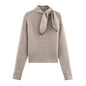 Sweet Bow Detail Knit Sweater