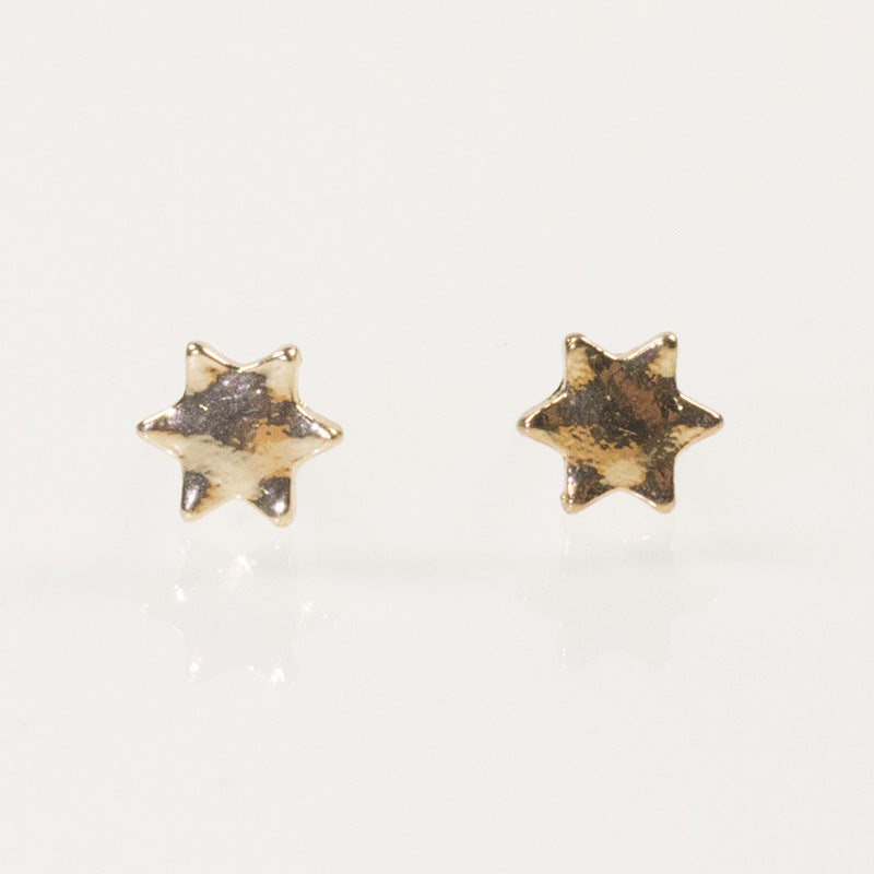 Cute cartoon flower stud earrings set