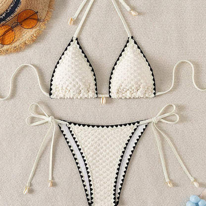 Style Printed Two Piece Lingerie Floral Swimsuit Sexy Split Bikini Set