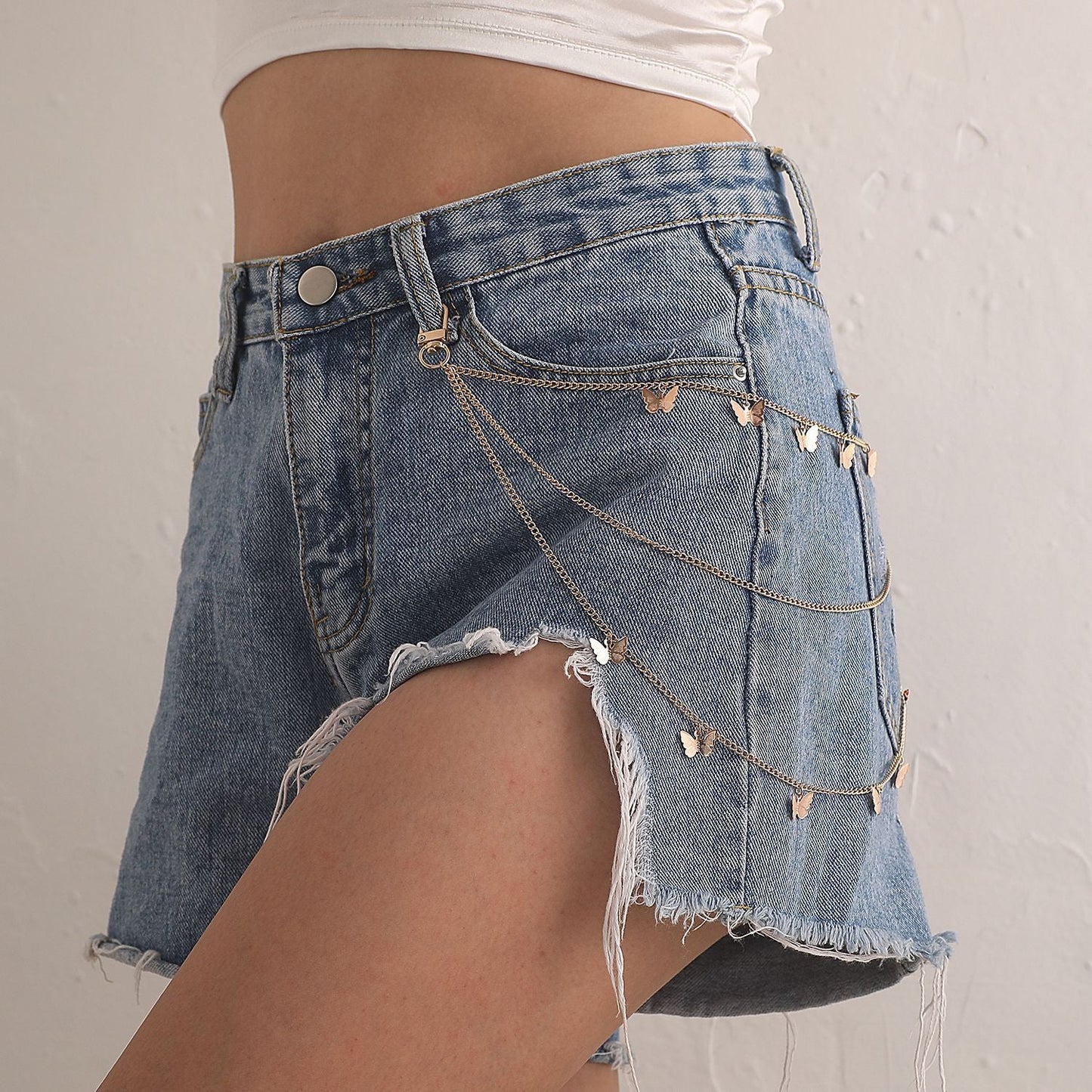 Punk Street Butterfly Belt Waist Chain