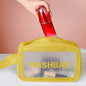 Frosted pu three-piece toilet bag, large-capacity pvc toiletries, translucent cosmetics, portable makeup bags,Makeup bags for women,Large makeup bag,Travel makeup bag,