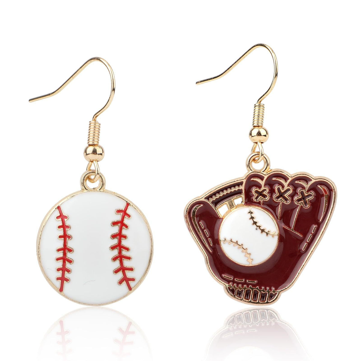 Rhinestone Football & Rugby Earrings for Women - Sparkling Sports Fan Dangle Drop Stud Earrings