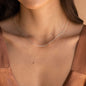 14K Gold Plated Herringbone Choker Necklace - Dainty Thin Snake Chain Layered Jewelry for Women