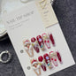 Christmas Collection Merry Christmas Heavy Industry Handmade Nail Art Long Short Fake Nails
