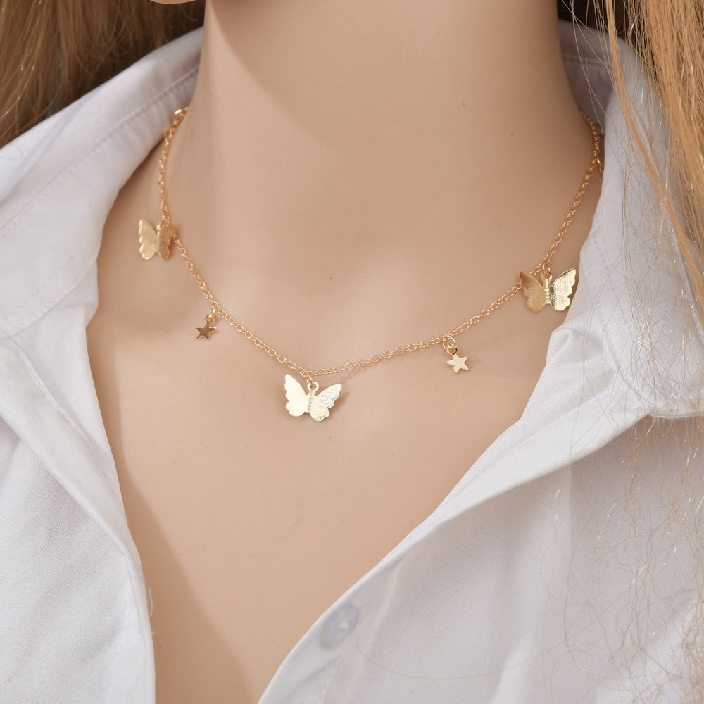 Boho Butterfly Women Necklace